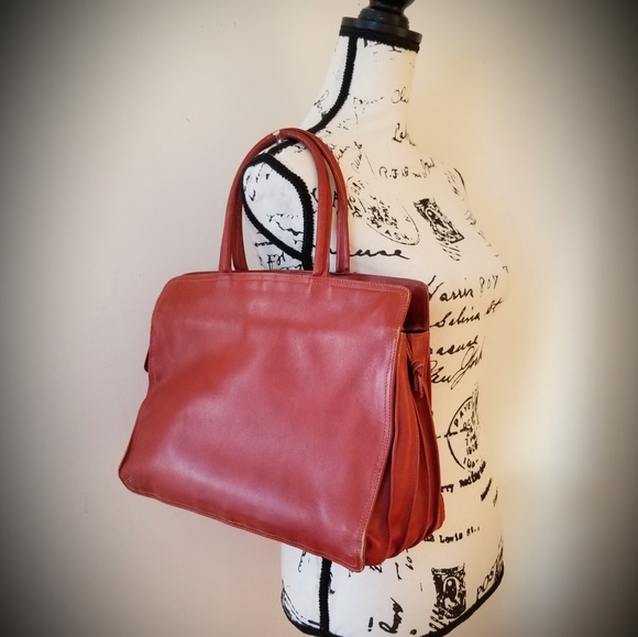 Bottega Veneta Vintage Chestnut Leather Satchel Bag - Picture 1 of 16